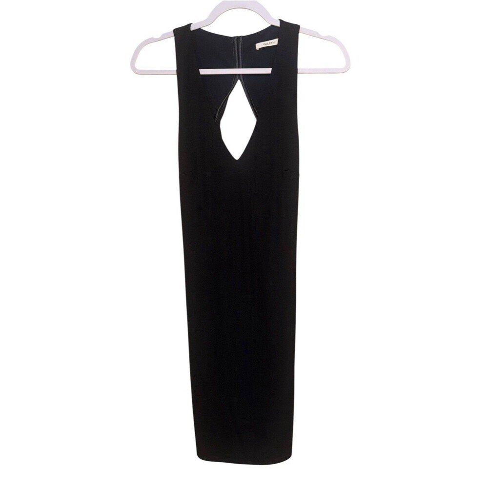 NWT Bailey 44 Black Sleeveless Twist Back Cutout Bodycon Dress Size Medium $184